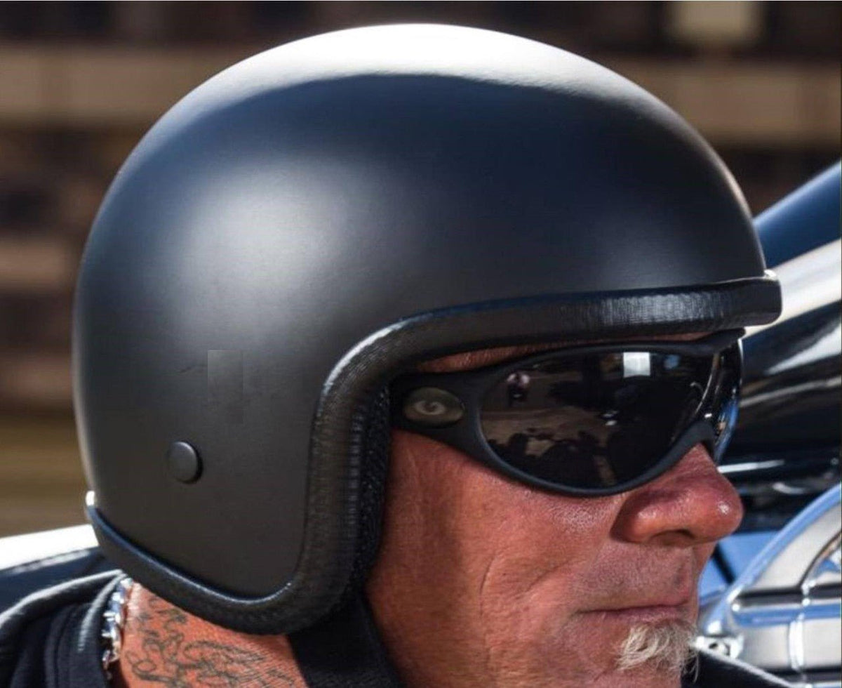 Low Profile Helmet Harley Open Face Skull Cap Novelty Helmet with Helm – FarKew