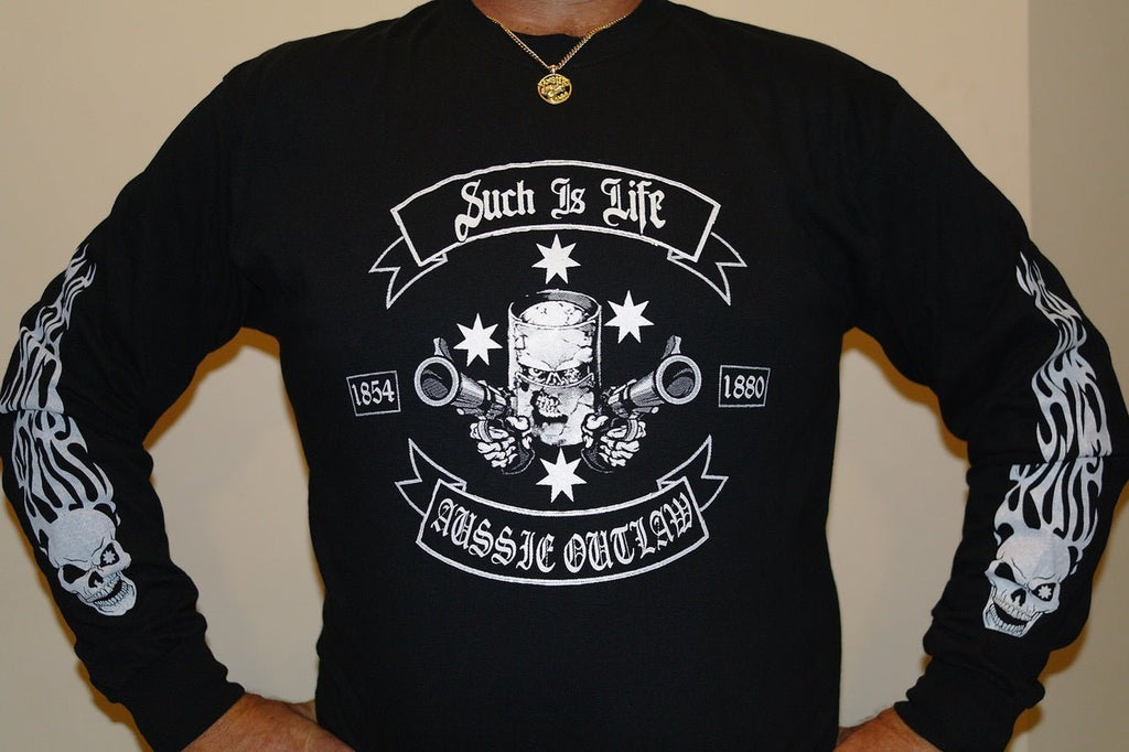 Ned Kelly Long Sleeve T-Shirt: Embrace Iconic Australian History in Your Wardrobe