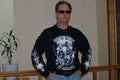 BIKER SKULL EUREKA FLAG T SHIRT SUPPORT FREEDOM TO ASSOCIATE LONG SLEEVE NO VLAD