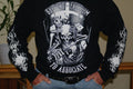 BIKER SKULL EUREKA FLAG T SHIRT SUPPORT FREEDOM TO ASSOCIATE LONG SLEEVE NO VLAD