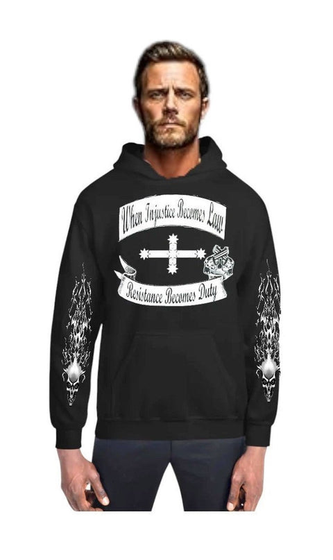 Injustice Becomes Law - Men's Hoodie