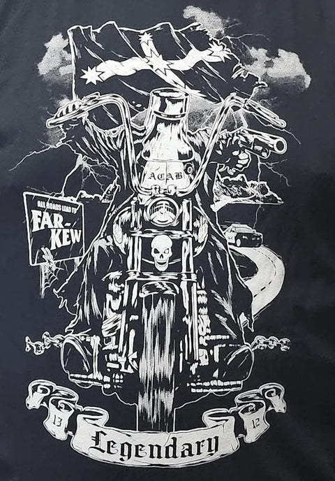 Ned Kelly On A Harley - Men's Long Sleeve Shirt