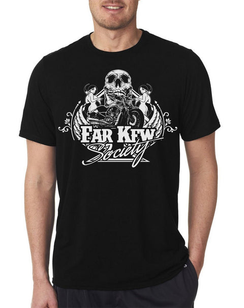 Far Kew Society Skull & V Rod