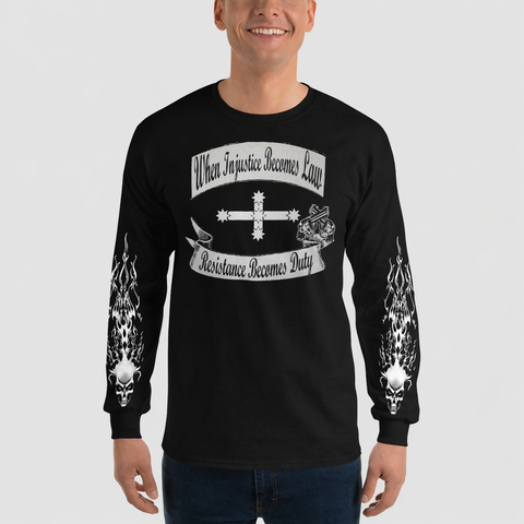 Injustice Becomes Law - Men's Long Sleeve Shirt