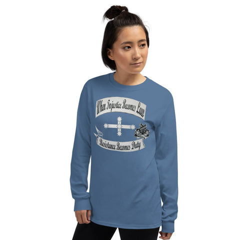 Injustice Becomes Law - Ladies Long Sleeve Shirt