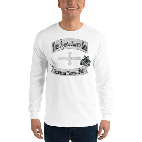 Injustice Becomes Law - Men's Long Sleeve Shirt