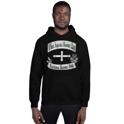 Injustice Becomes Law - Men's Hoodie