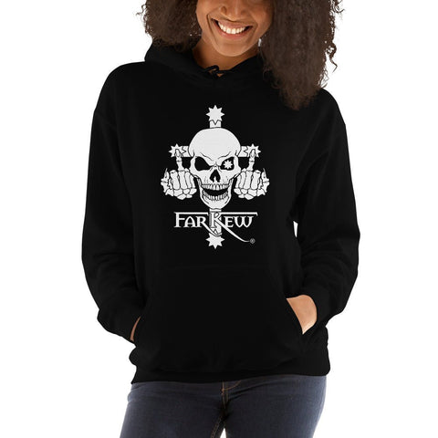 Farkew Skull and Finger Logo - Women's Hoodie