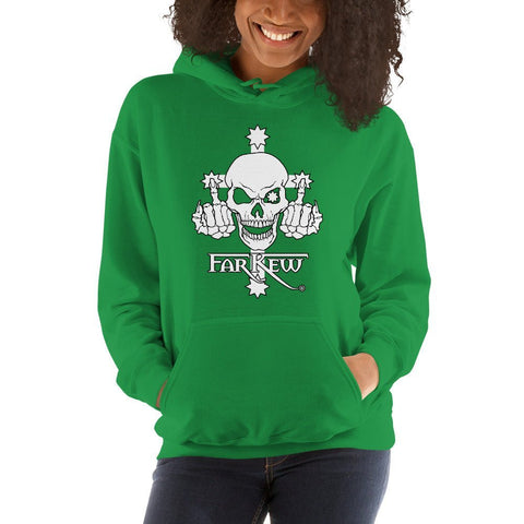 Farkew Skull and Finger Logo - Women's Hoodie