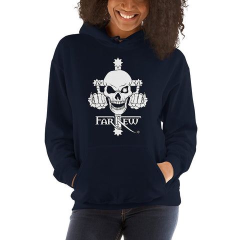 Farkew Skull and Finger Logo - Women's Hoodie