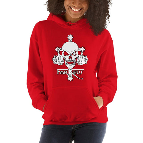 Farkew Skull and Finger Logo - Women's Hoodie