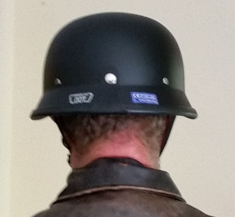 German style skull cap  Motorcycle helmet Matt black DOT Newest For Harleys