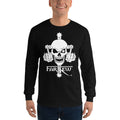 Farkew Skull Logo - Men's Long Sleeve Shirt