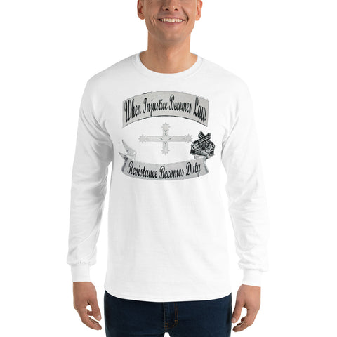Injustice Becomes Law - Men's Long Sleeve Shirt